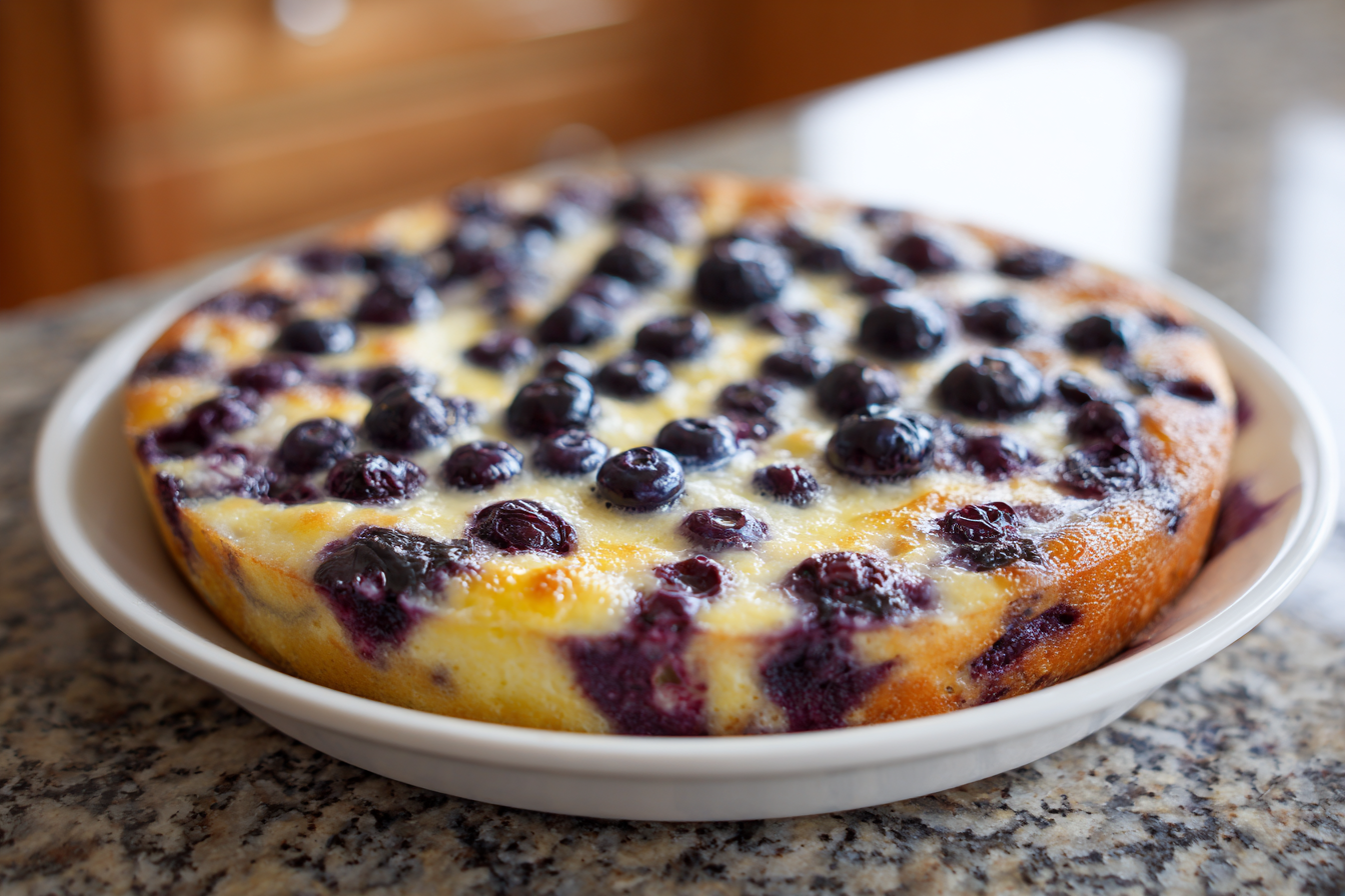 Your New Favorite Weekend Treat: Fluffy Blueberry Buttermilk Pancake Bake