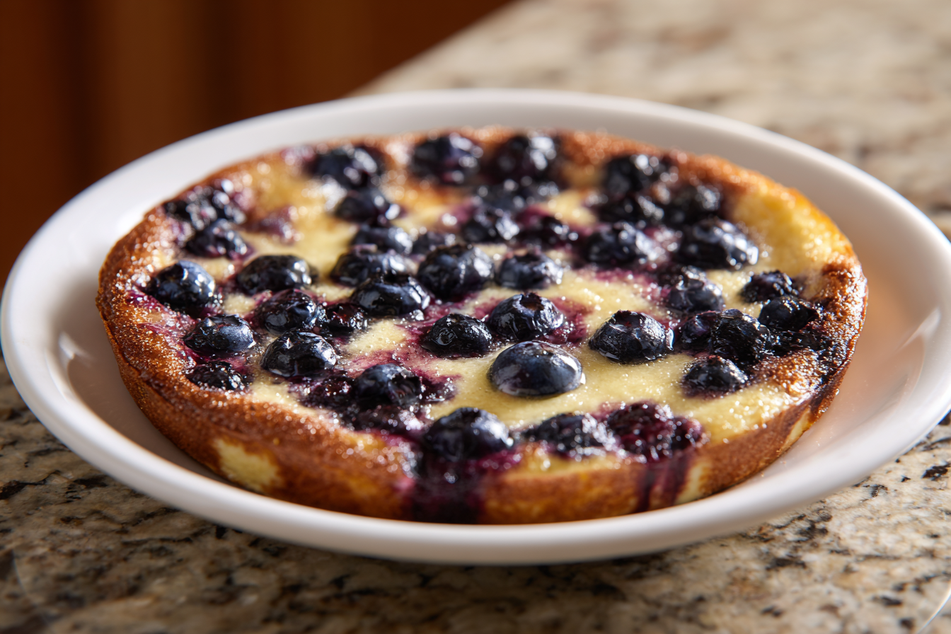Your New Favorite Weekend Treat: Fluffy Blueberry Buttermilk Pancake Bake