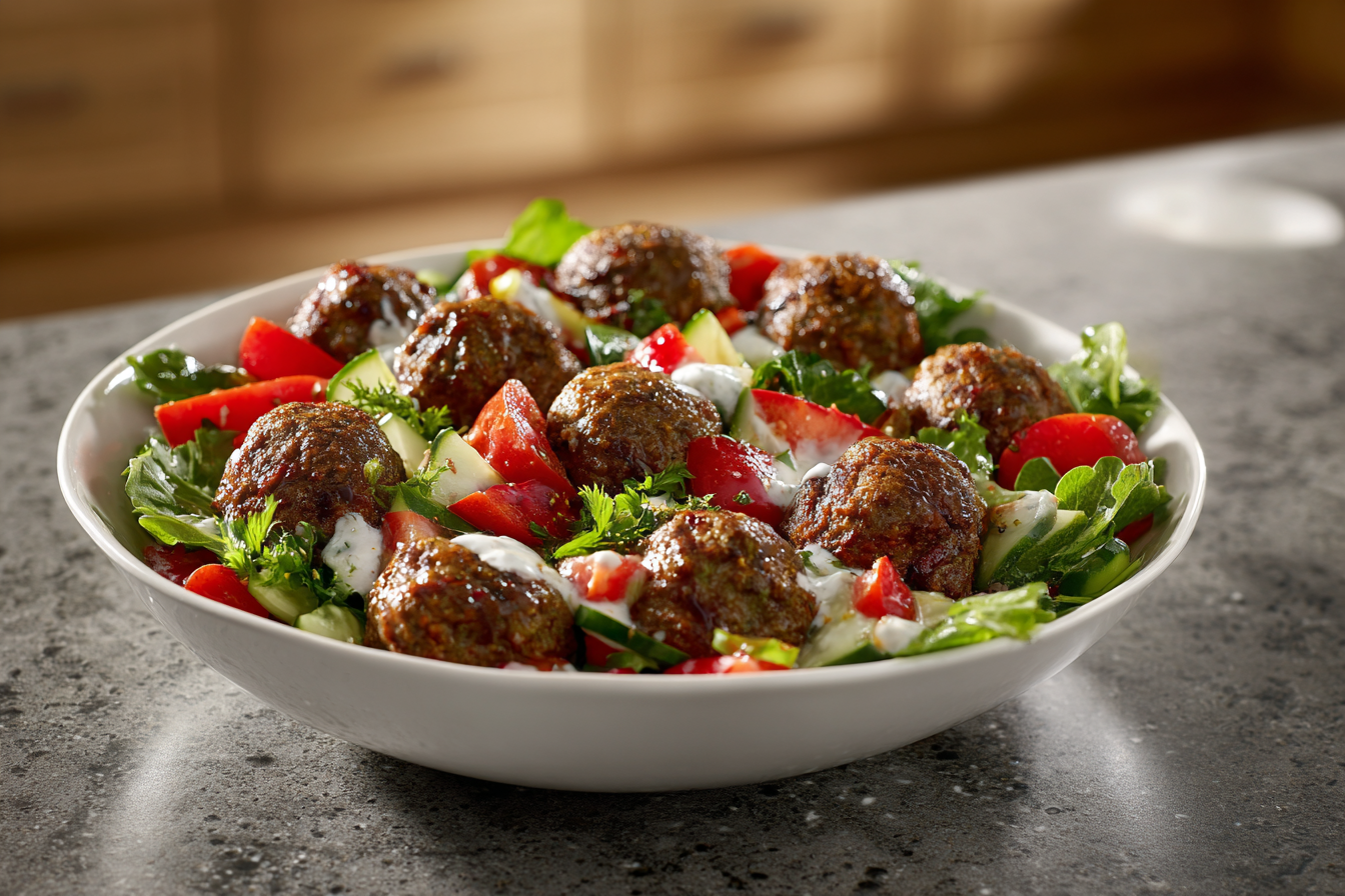 Zesty Greek Meatball Bowls: A Fresh Take on Mediterranean Comfort
