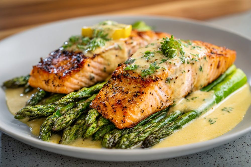 Zesty Lemon Garlic Salmon with Grilled Asparagus: Your New Favorite Weeknight Meal