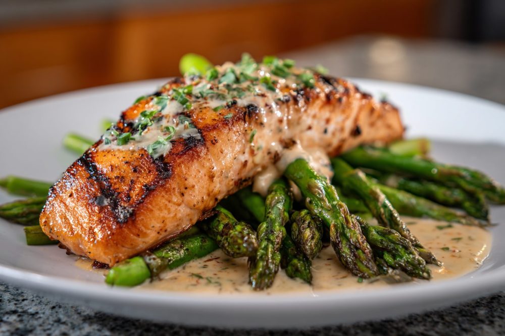 Zesty Lemon Garlic Salmon with Grilled Asparagus: Your New Favorite Weeknight Meal