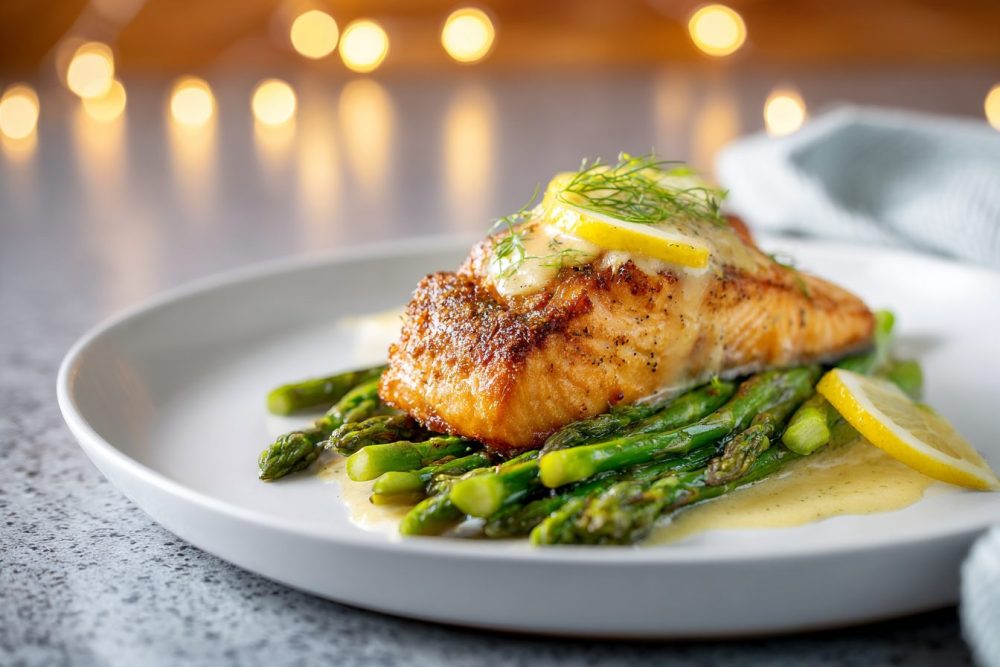 Zesty Lemon Garlic Salmon with Grilled Asparagus: Your New Favorite Weeknight Meal