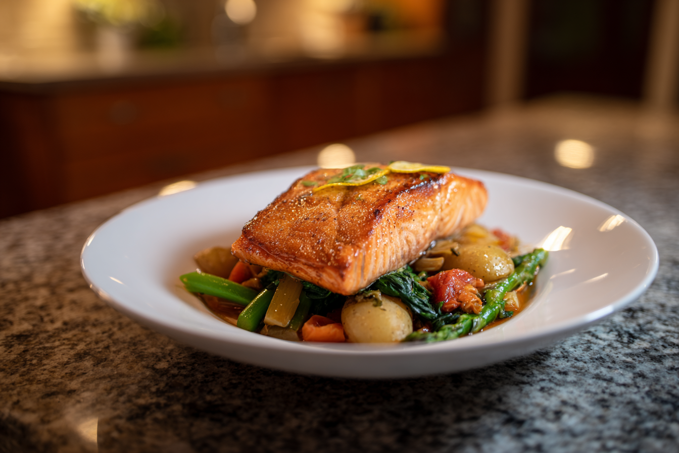 Zesty Lemon Grilled Salmon with Roasted Veggies: Your New Go-To Healthy Dinner