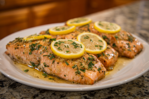 Zesty Lemon Herb Grilled Salmon in Foil
