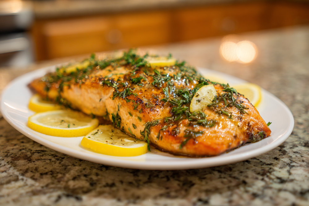 Zesty Lemon Herb Grilled Salmon in Foil: Your Easiest Dinner Yet