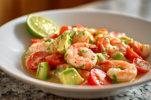 Zesty Lime Shrimp & Avocado Salad