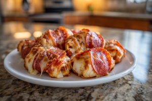 Zesty Low-Carb Pepperoni & Provolone Roll-Ups