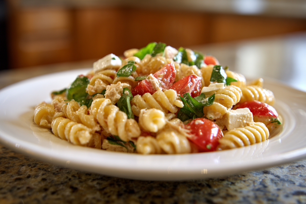 Zesty Tuna Pasta Salad with a Protein Punch