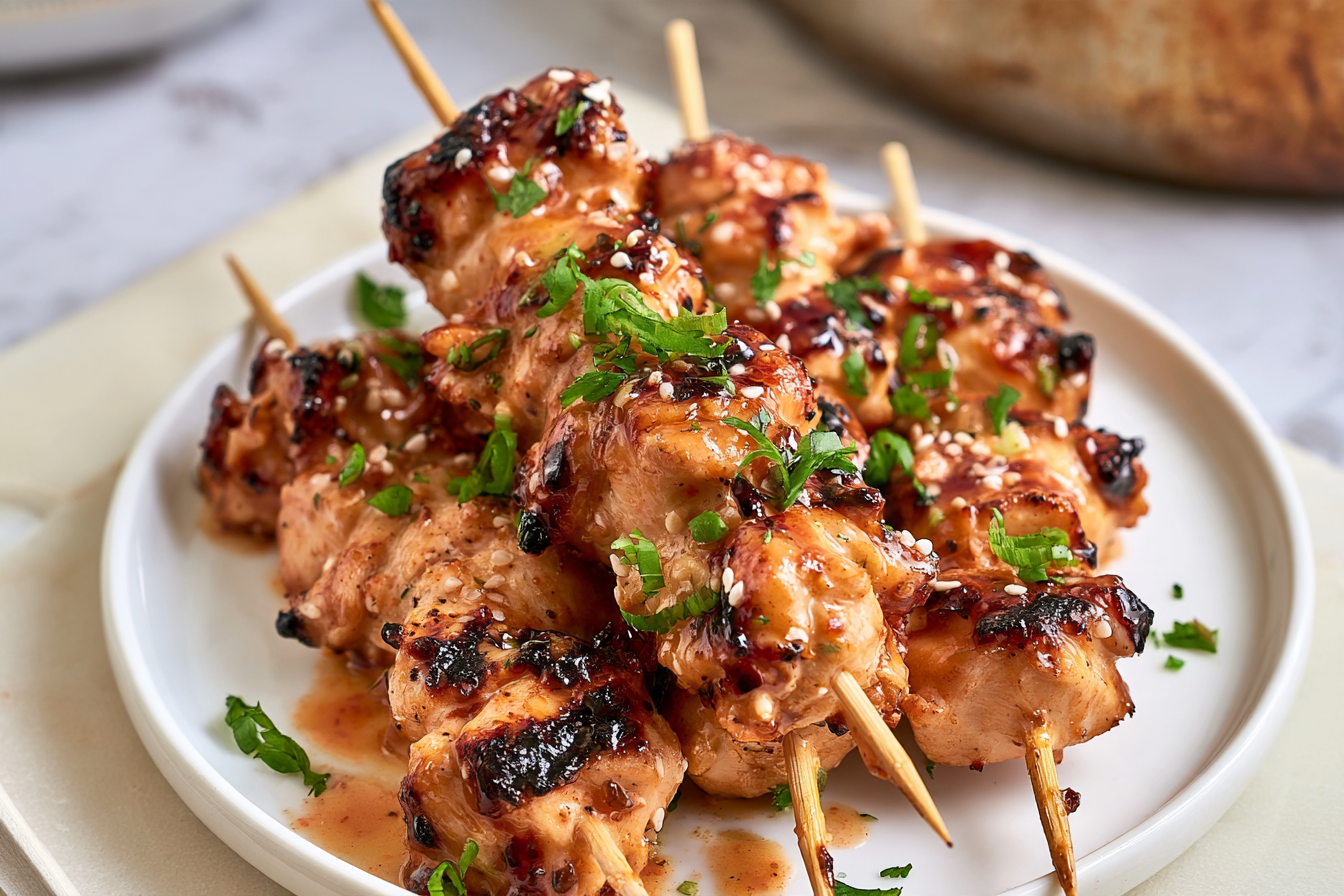 Air Fryer Bang Bang Chicken Skewers: Sweet, Spicy & So Simple