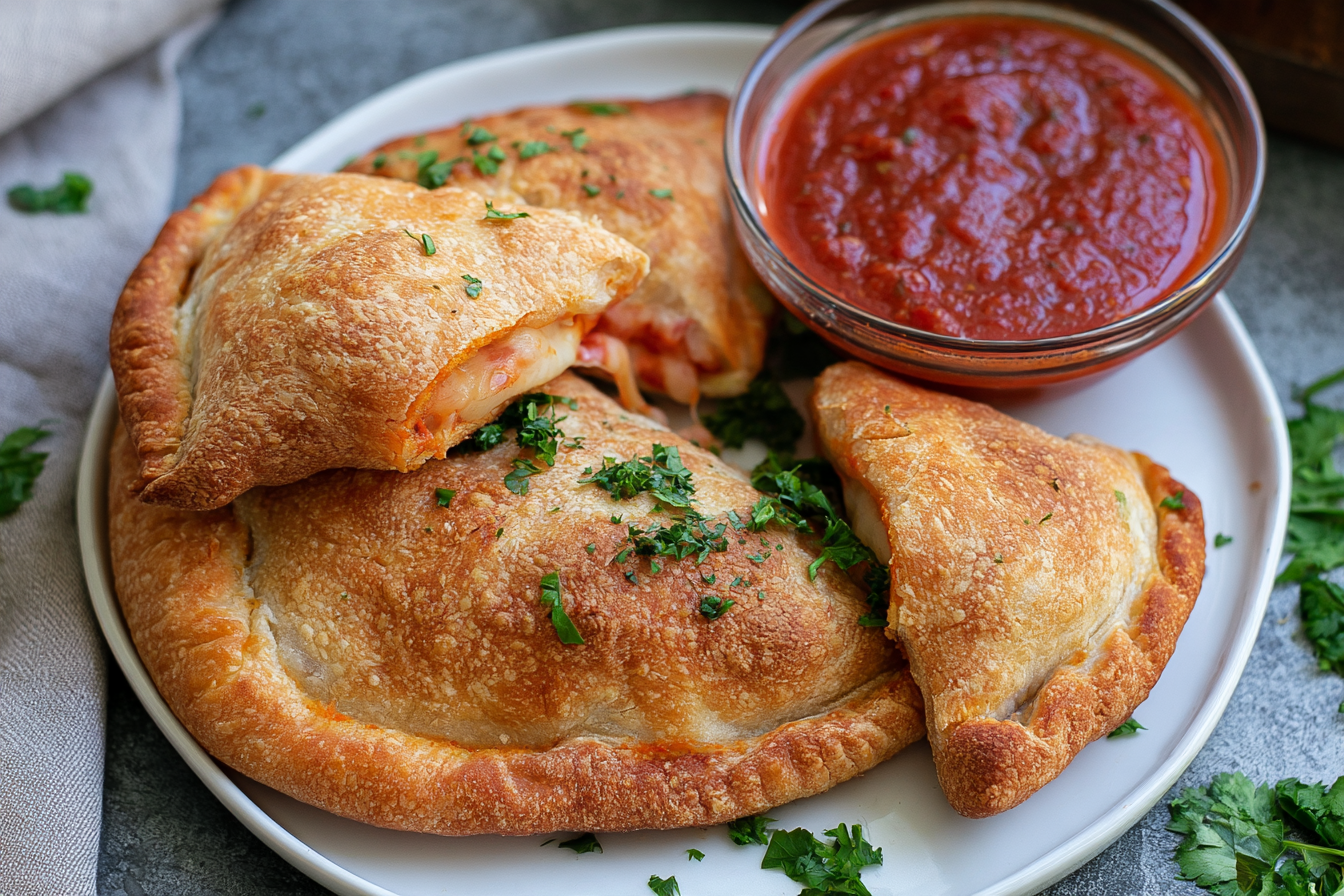 Air Fryer Calzones (Crazy Easy)