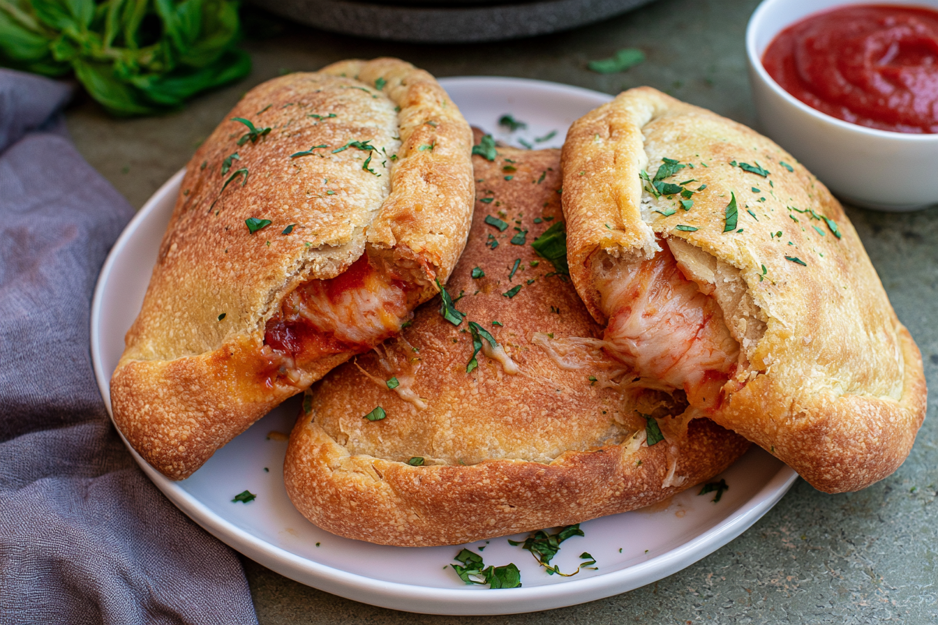 Air Fryer Calzones (Crazy Easy)