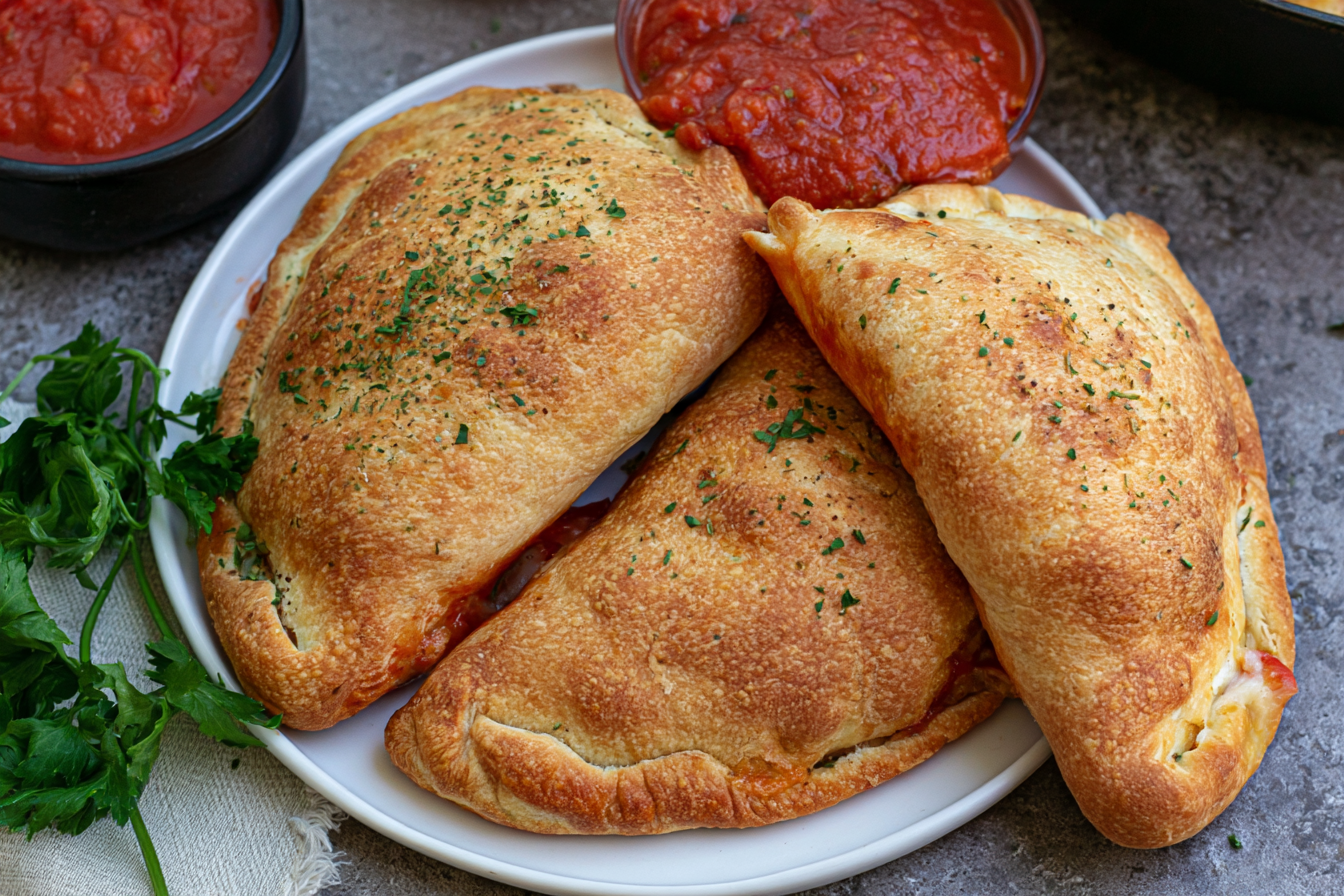 Air Fryer Calzones (Crazy Easy)