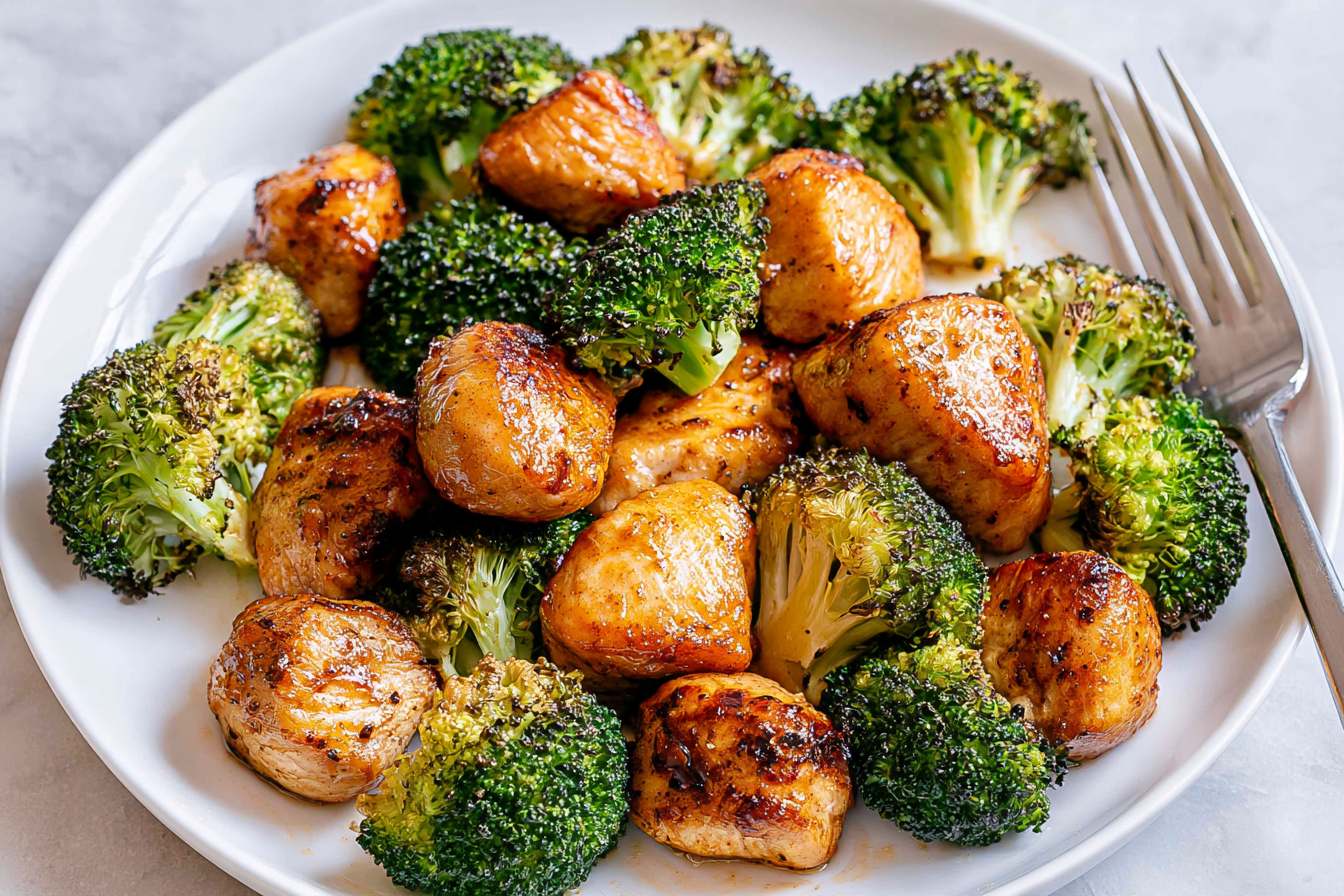 Air Fryer Chicken and Broccoli