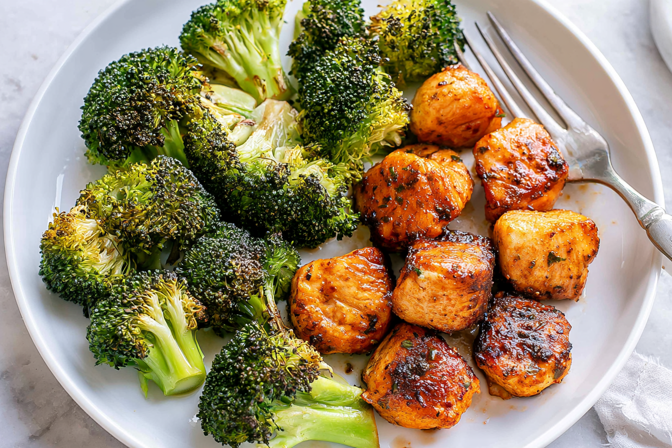 Air Fryer Chicken and Broccoli