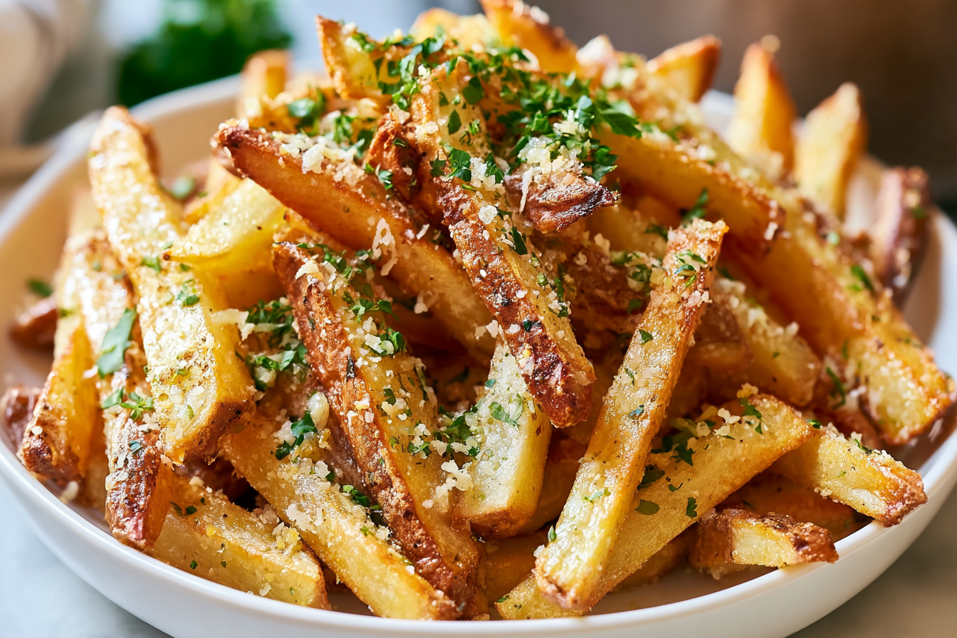 Air Fryer Garlic Parmesan Fries