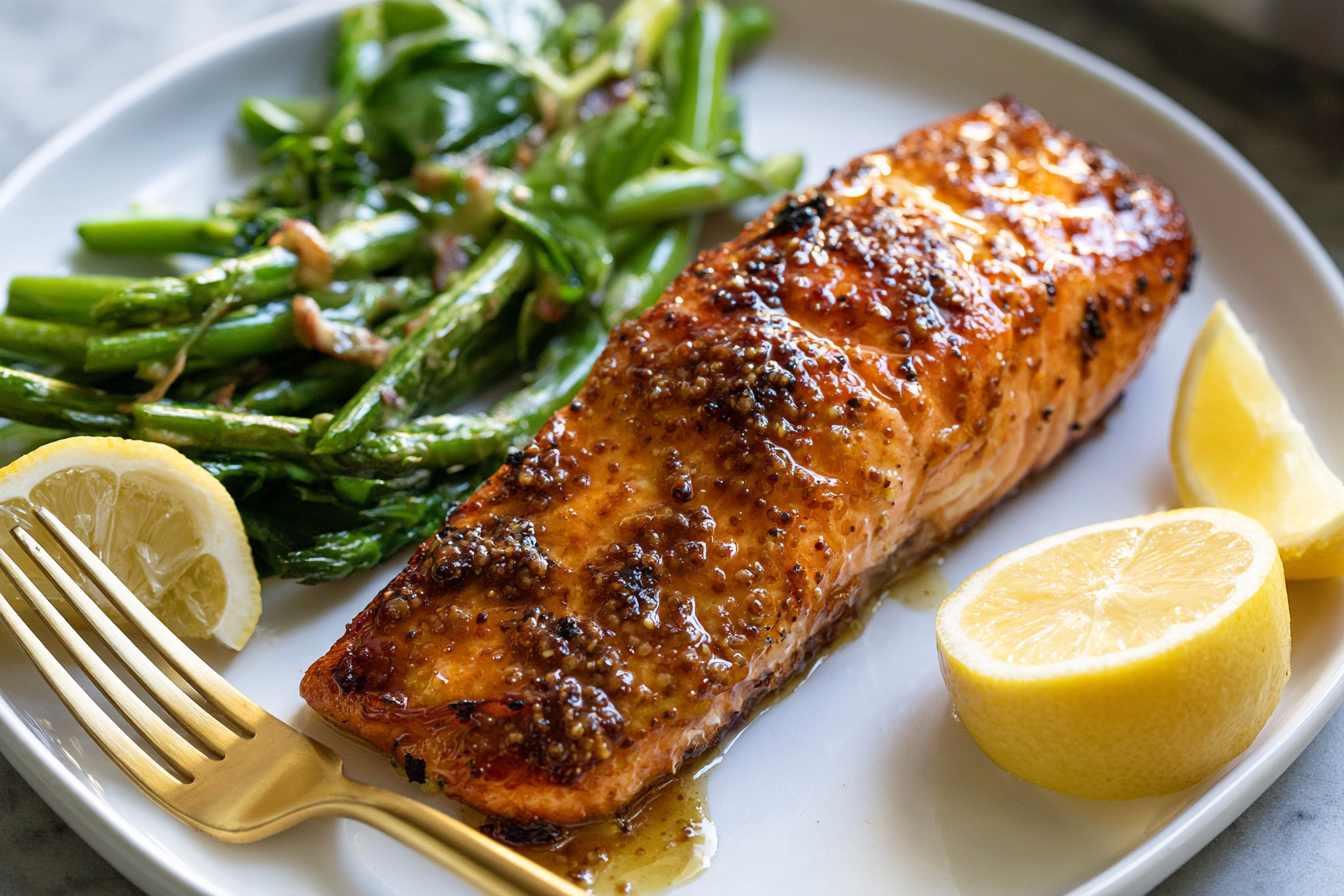 Air Fryer Honey Mustard Salmon: Your 8-Minute Dinner Hero