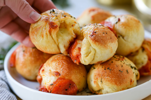 Air Fryer Pizza Bombs
