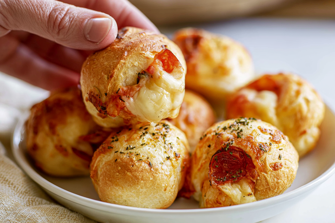 Air Fryer Pizza Bombs (Cheesy Pepperoni Bites)