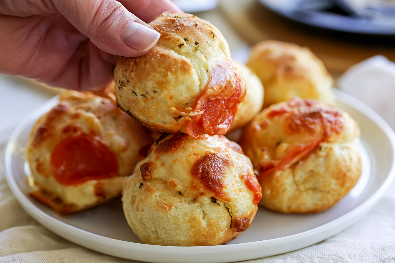 Air Fryer Pizza Bombs (Cheesy Pepperoni Bites)