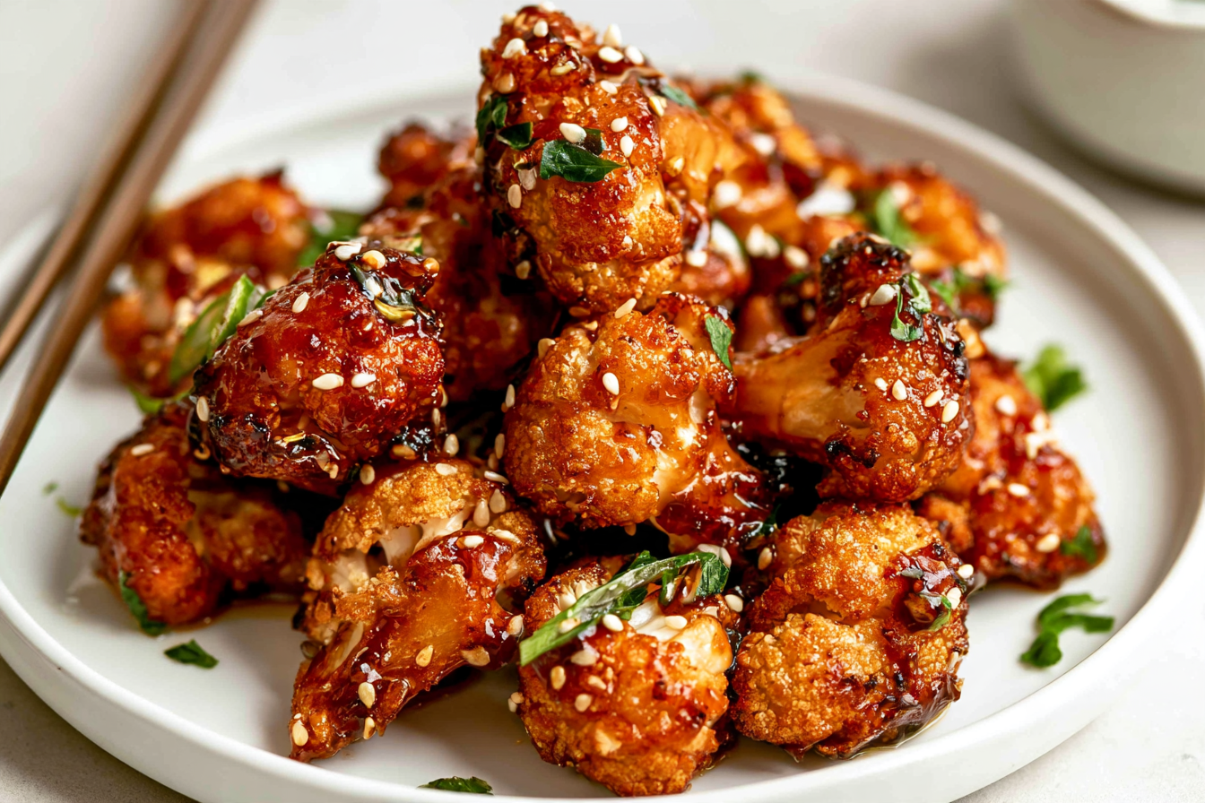 Air Fryer Sesame Cauliflower Wings