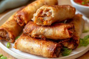 Crispiest Air Fryer Spring Rolls (High-Protein)