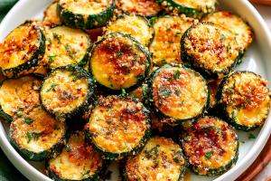 Air Fryer Zucchini (Easy, Cheesy Recipe)