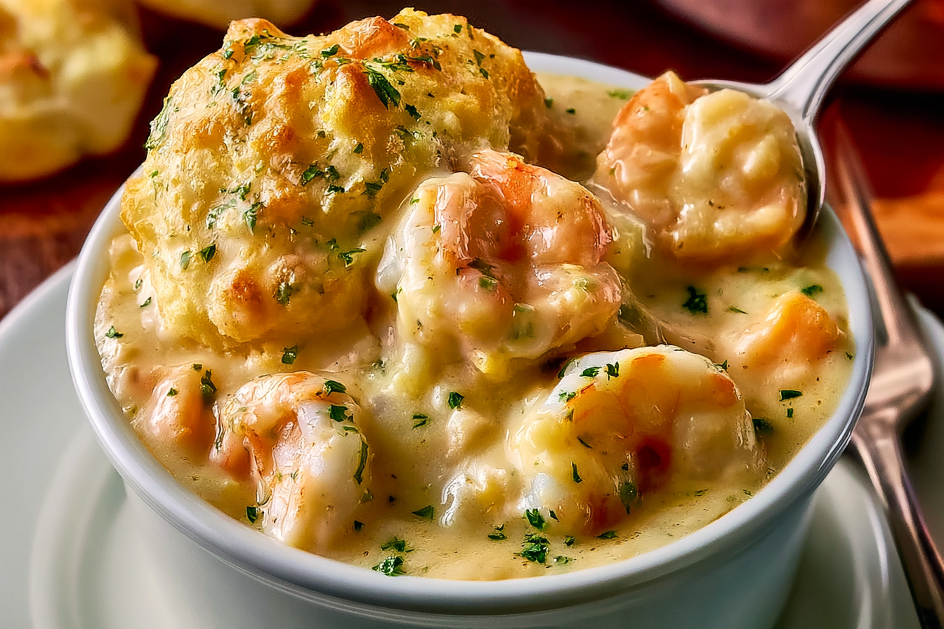 Cheddar Bay Biscuit Seafood Pot Pie