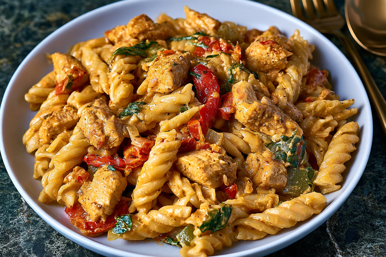 Creamy Chicken Fajita Pasta