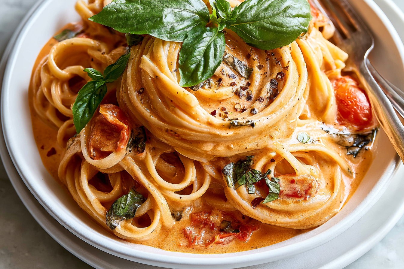Creamy Tomato Pasta: a simple one pot weeknight dinner