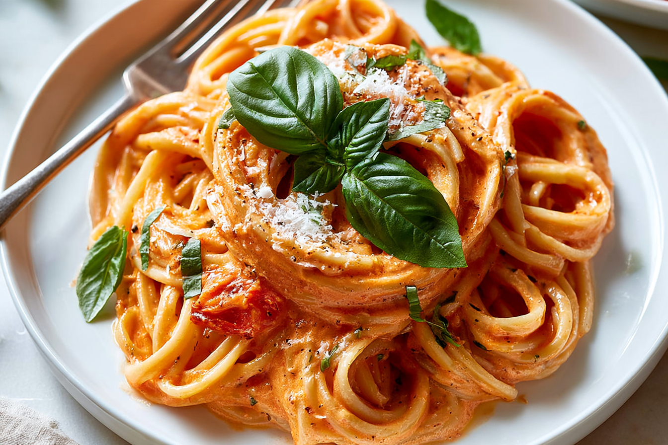 Creamy Tomato Pasta: a simple one pot weeknight dinner