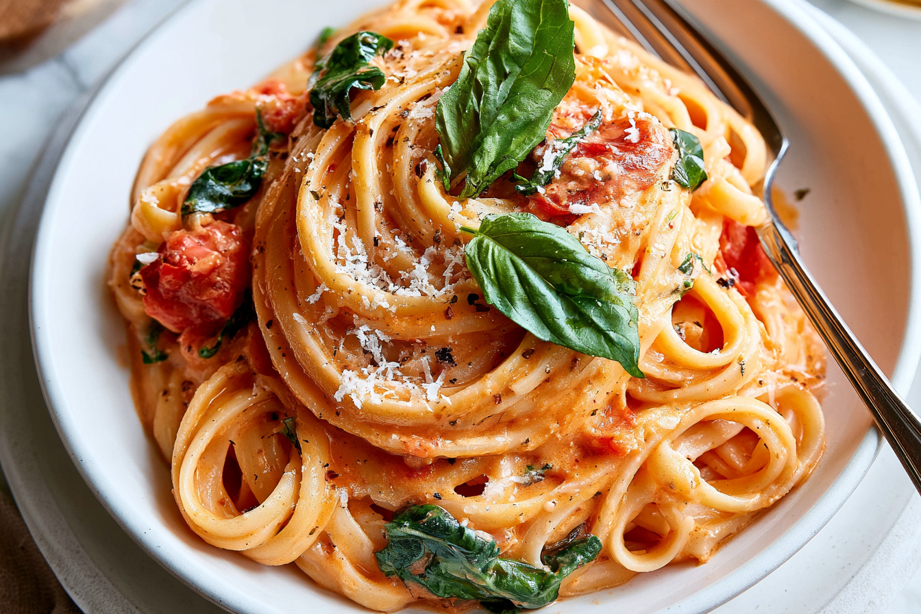 Creamy Tomato Pasta: a simple one pot weeknight dinner