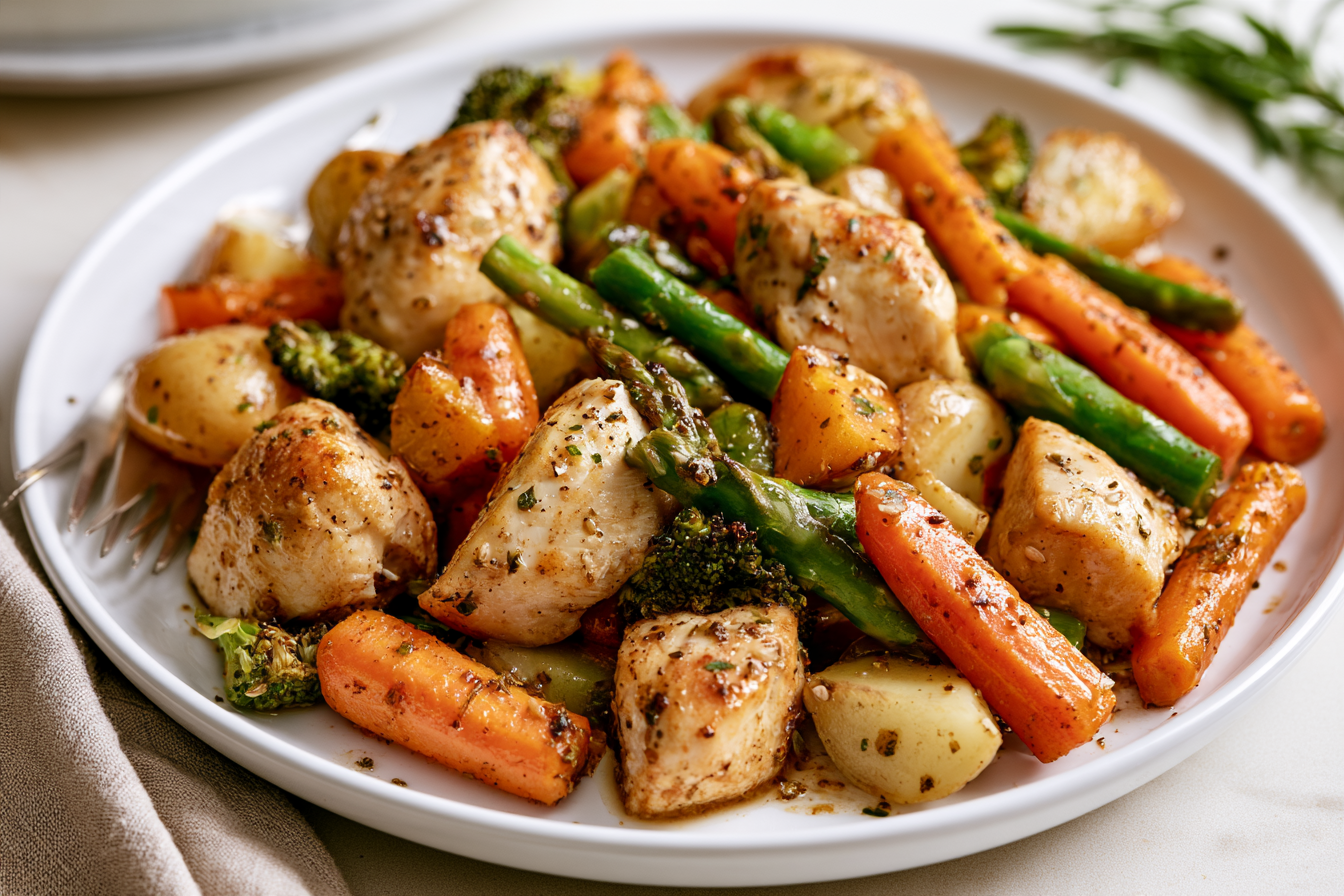 Crispy Air Fryer Chicken and Vegetables: Your Weeknight Hero