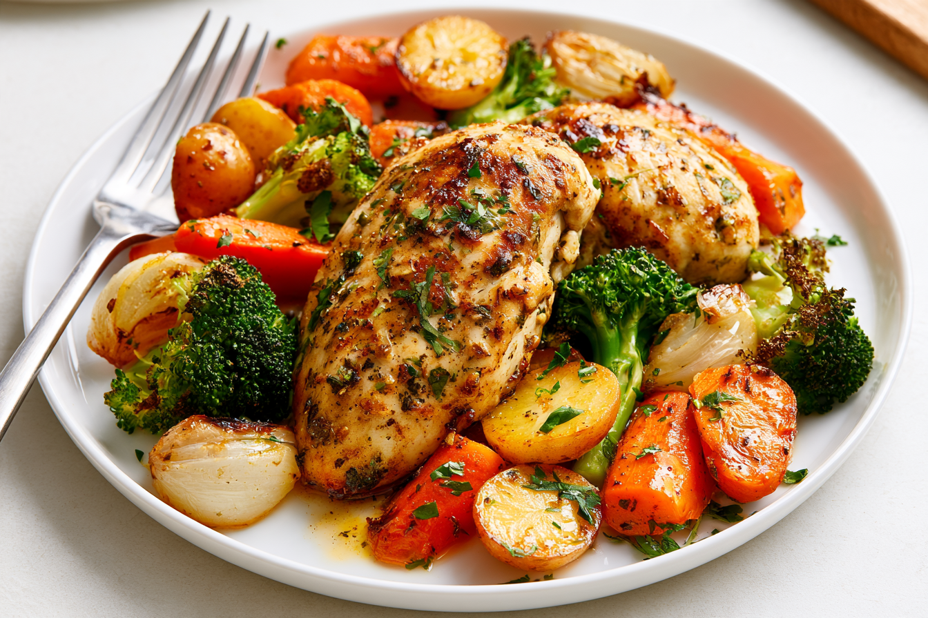Crispy Air Fryer Chicken and Vegetables: Your Weeknight Hero