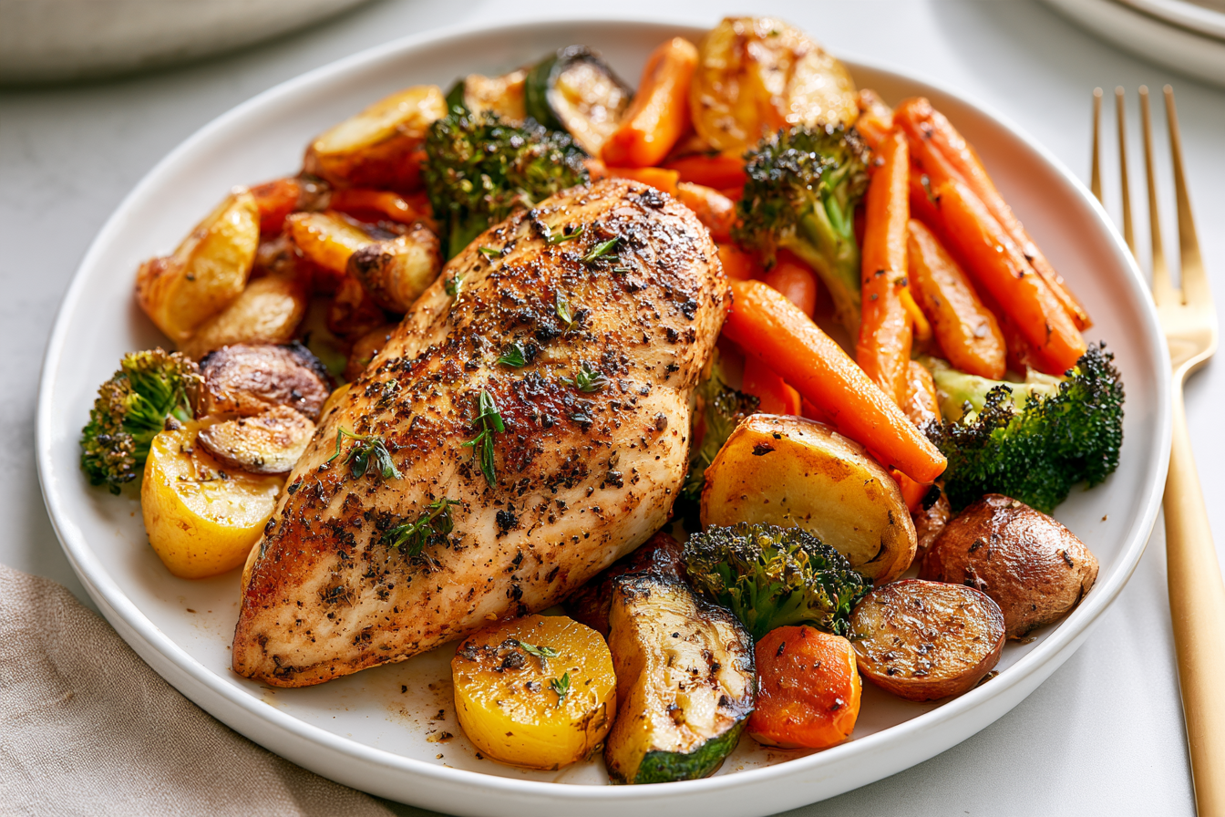 Crispy Air Fryer Chicken and Vegetables: Your Weeknight Hero