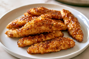 Air Fryer Honey Butter Garlic Chicken Tenders