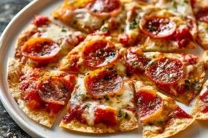 Easy 5 Minute Air Fryer Tortilla Pizza