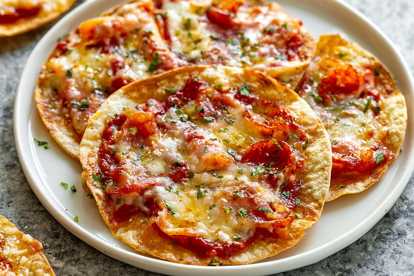 Easy 5 Minute Air Fryer Tortilla Pizza