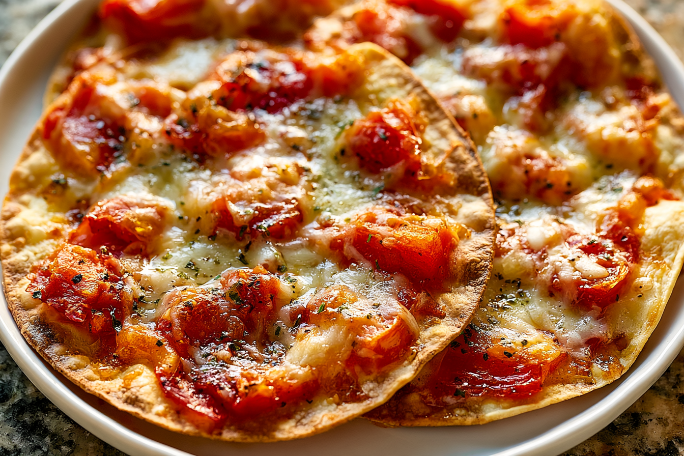 Easy 5 Minute Air Fryer Tortilla Pizza