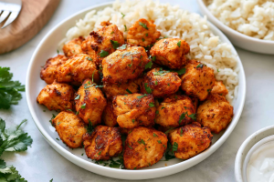 Easy Air Fryer Chicken Bites - 4 Ingredients