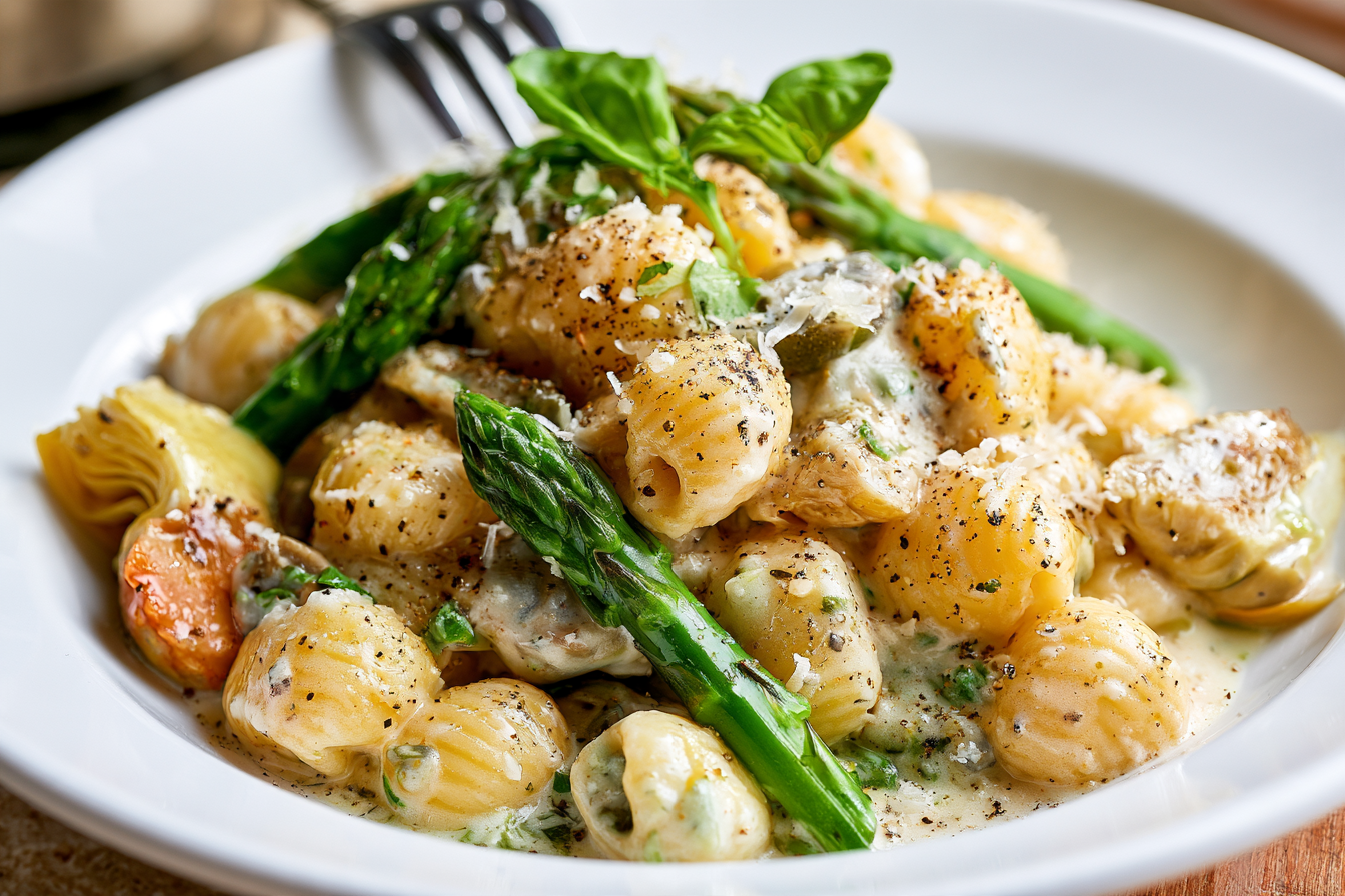 Easy Creamy Heavy Cream Pasta with Garlic and Parmesan