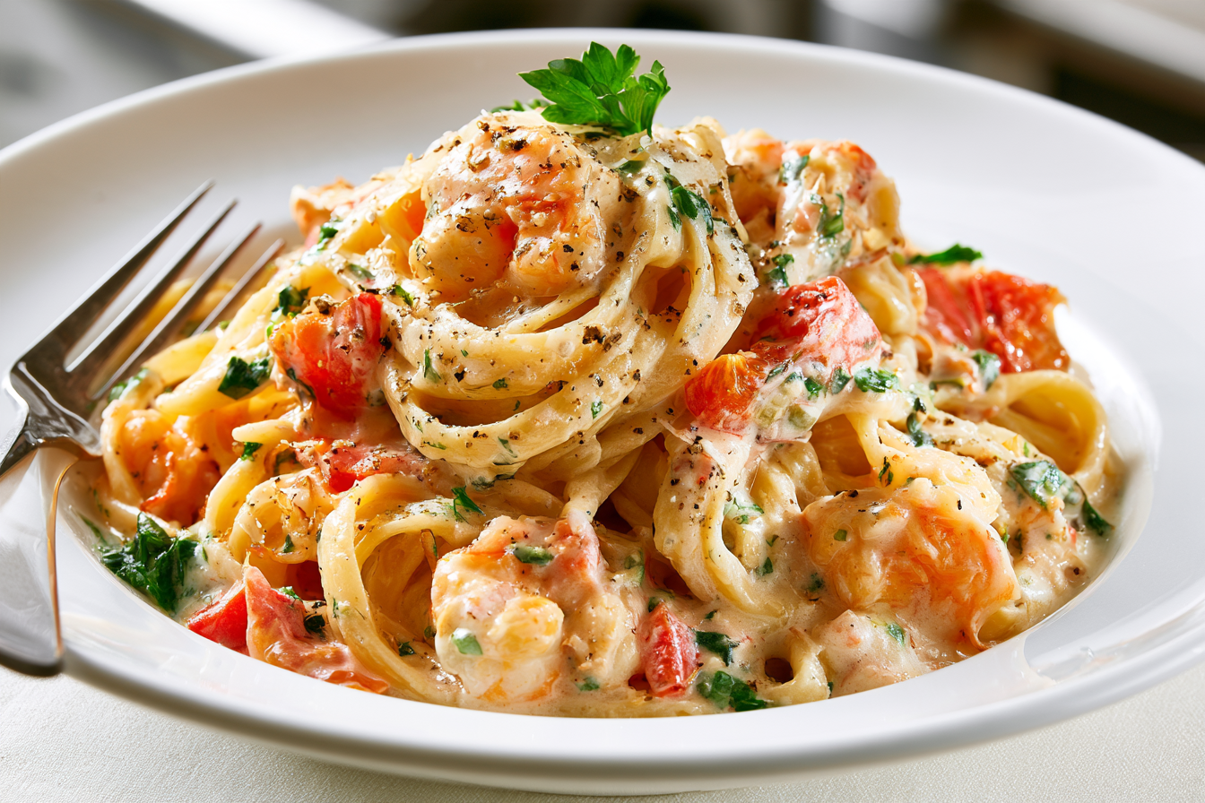 Easy Creamy Heavy Cream Pasta with Garlic and Parmesan