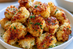 Garlic Parmesan Chicken Bites (Air Fryer)