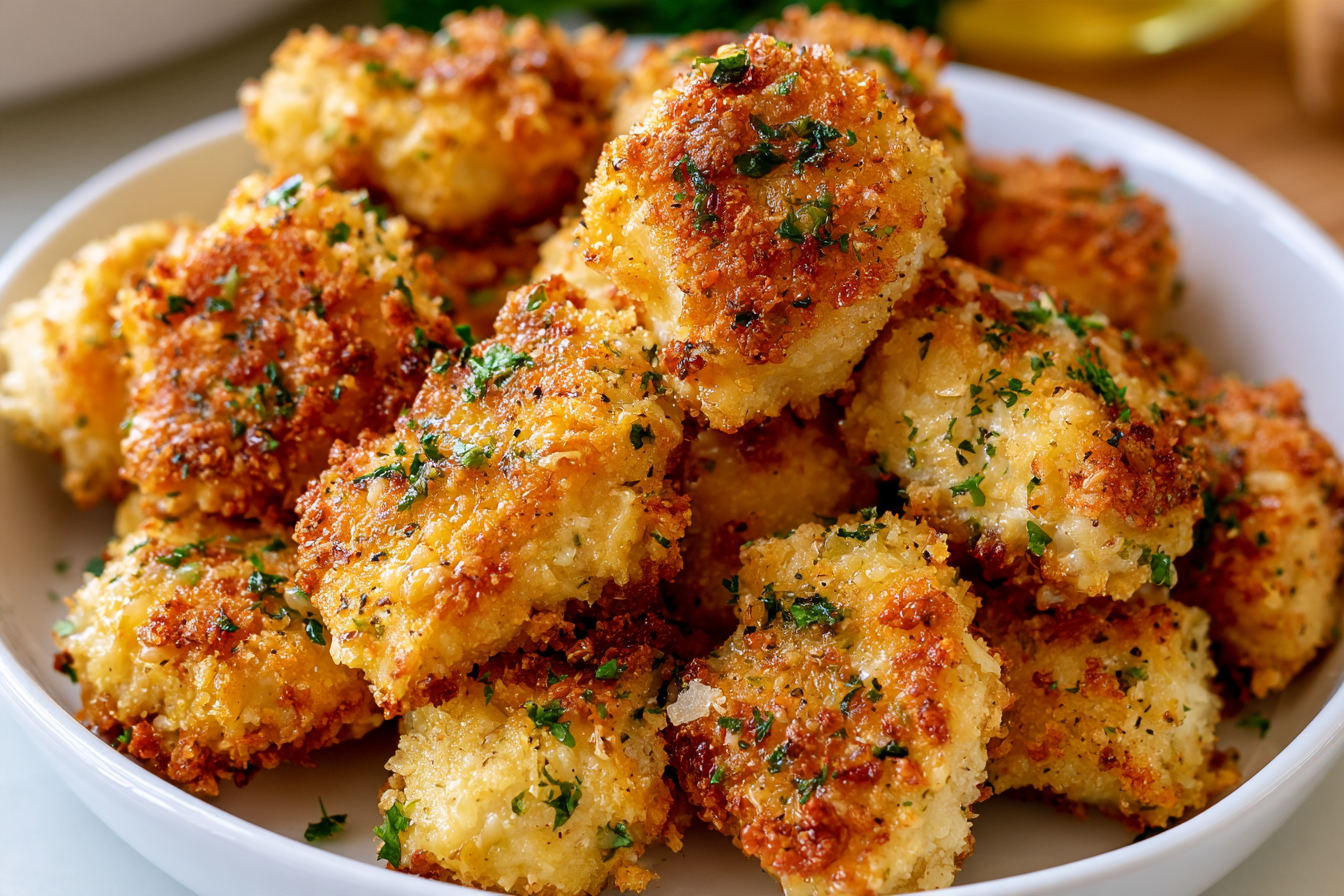 Garlic Parmesan Chicken Bites (Air Fryer)
