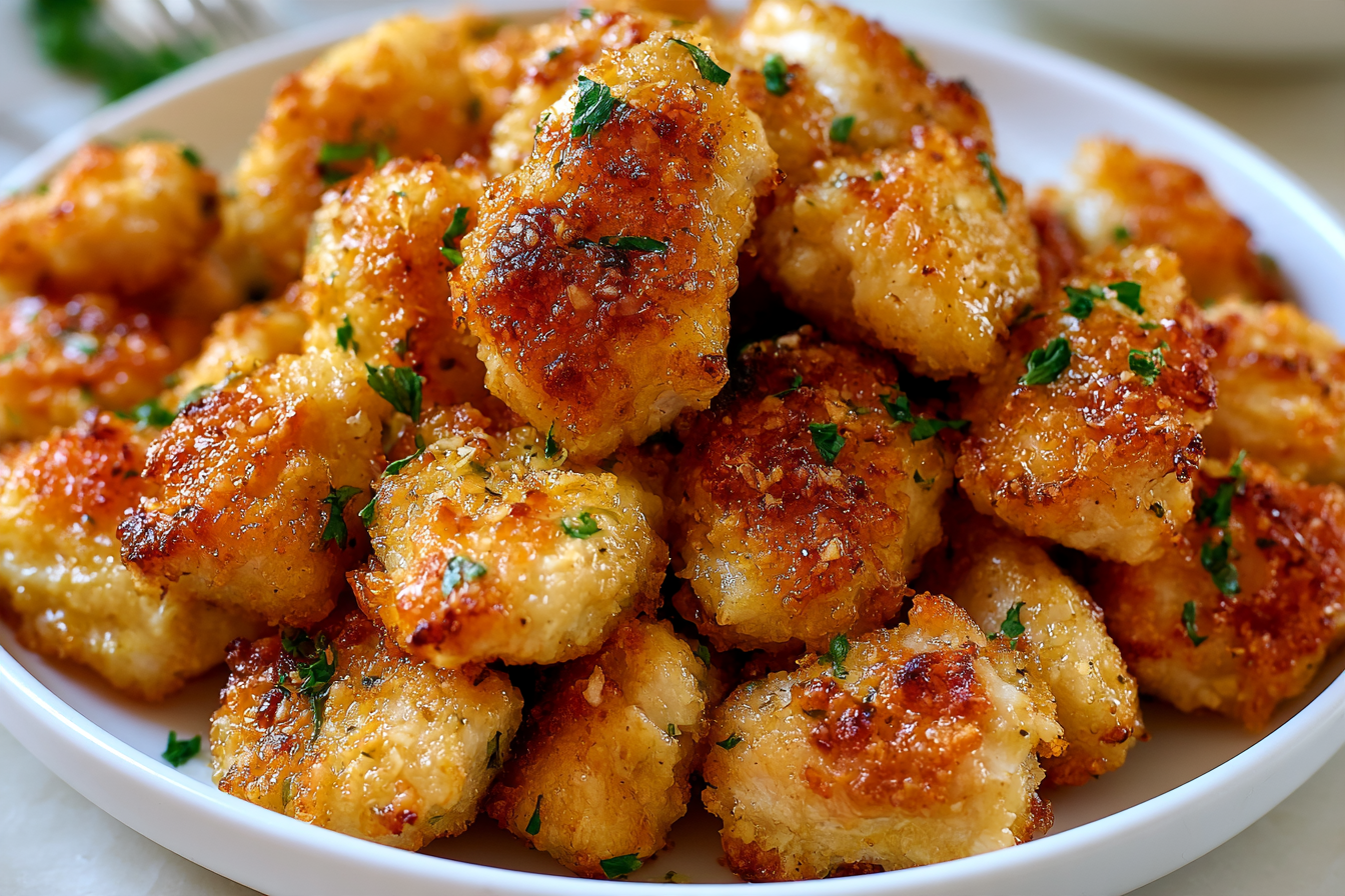 Garlic Parmesan Chicken Bites (Air Fryer)