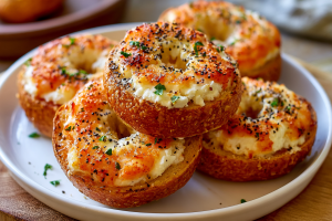 High Protein Cottage Cheese Bagels