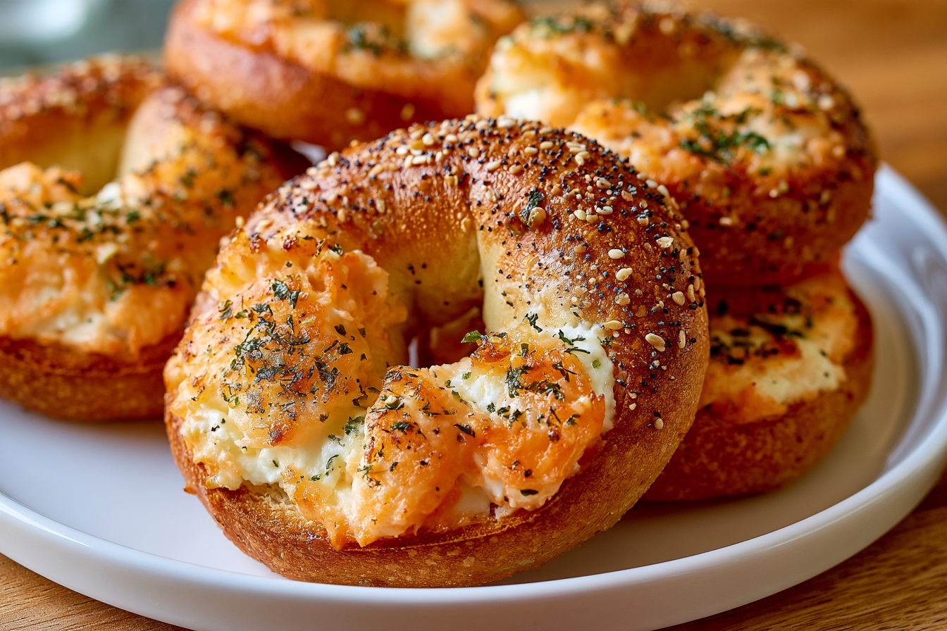 High Protein Cottage Cheese Bagels