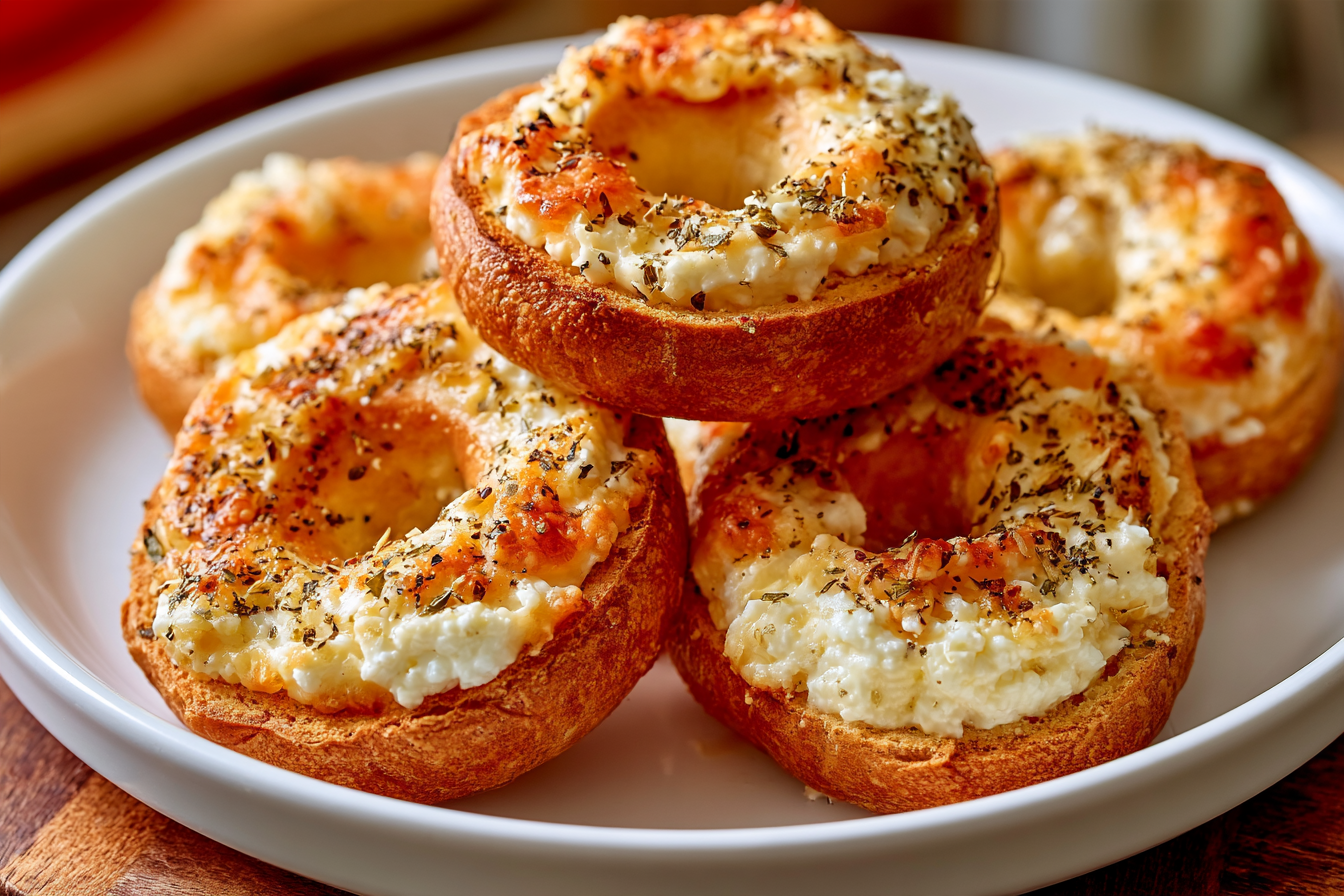 High Protein Cottage Cheese Bagels