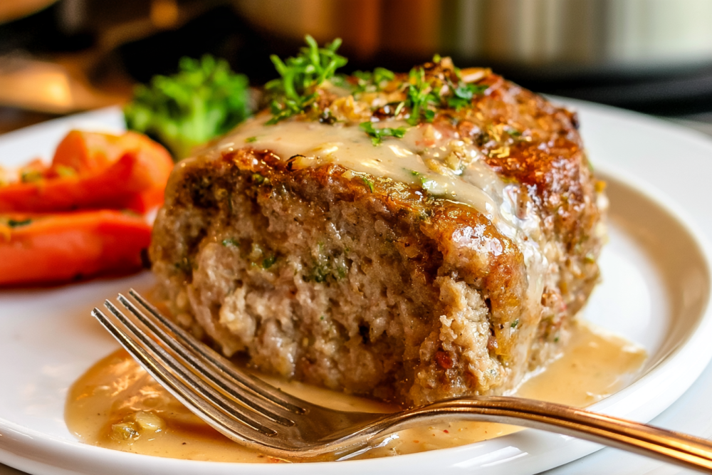 Ina Garten's 1770 House Meatloaf with Delectable Garlic Sauce