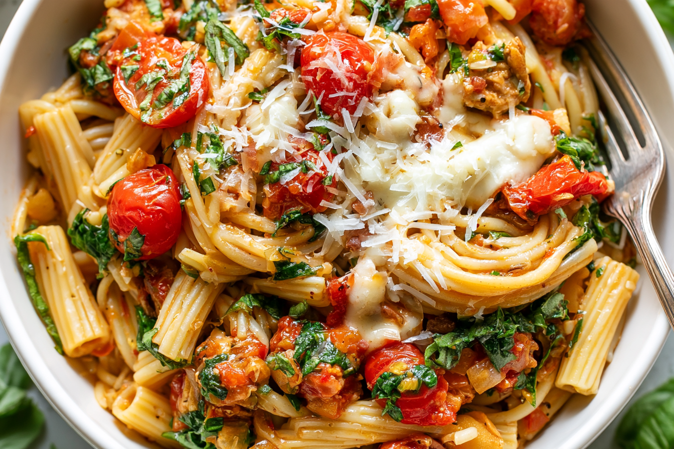 Lemon Basil Shrimp Pasta