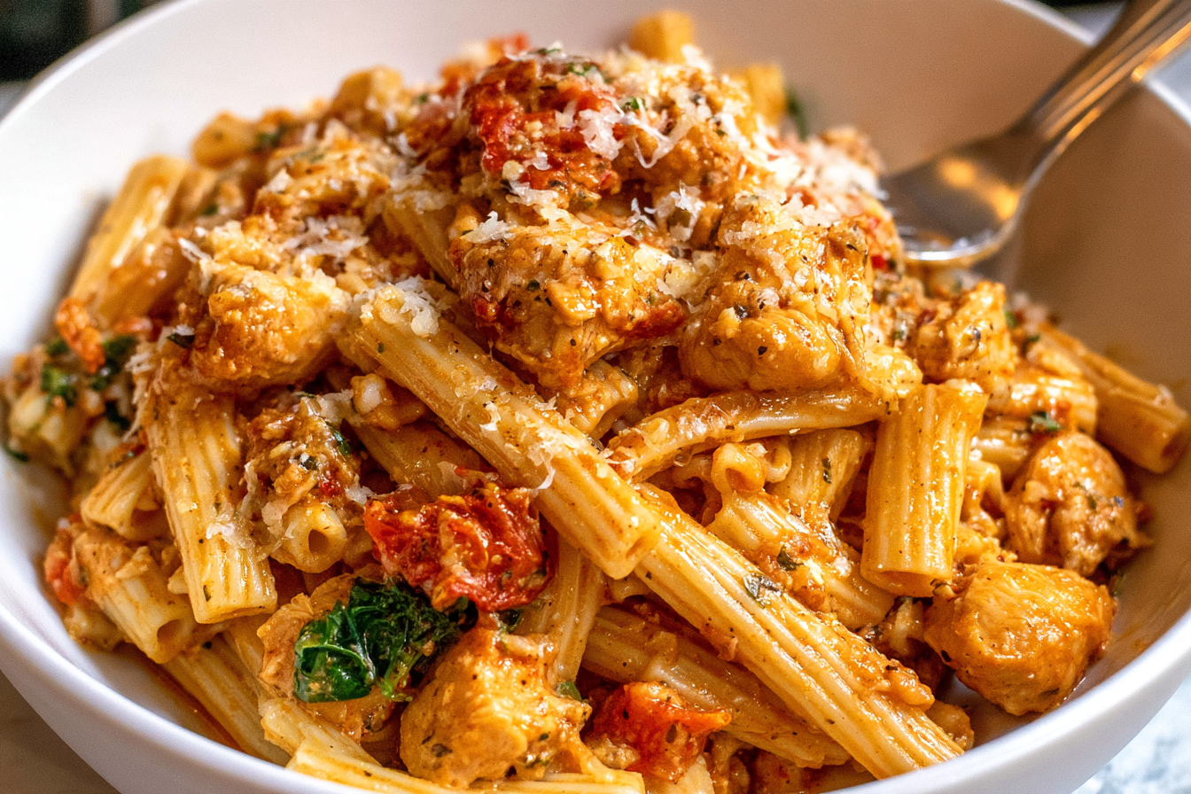 Marry Me Chicken Pasta — Creamy Sun-Dried Tomato Pasta with Chicken